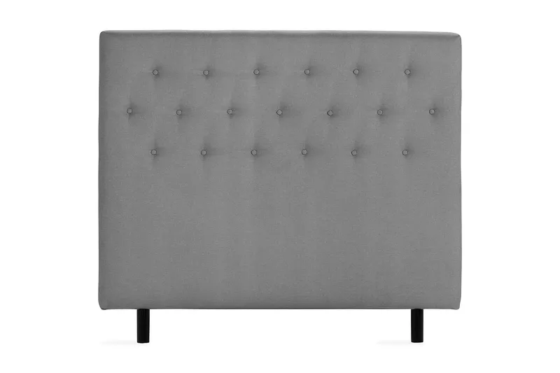 Scarlett Knappet gavl 120 - Grå - Møbler - Senger - Sengetilbehør & sengegavl - Sengegavl