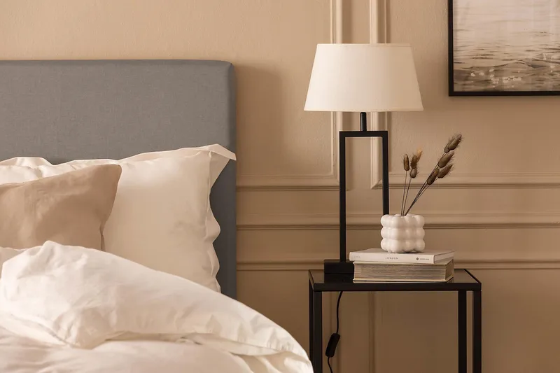 Scarlett Knappet gavl 120 - Grå - Møbler - Senger - Sengetilbehør & sengegavl - Sengegavl