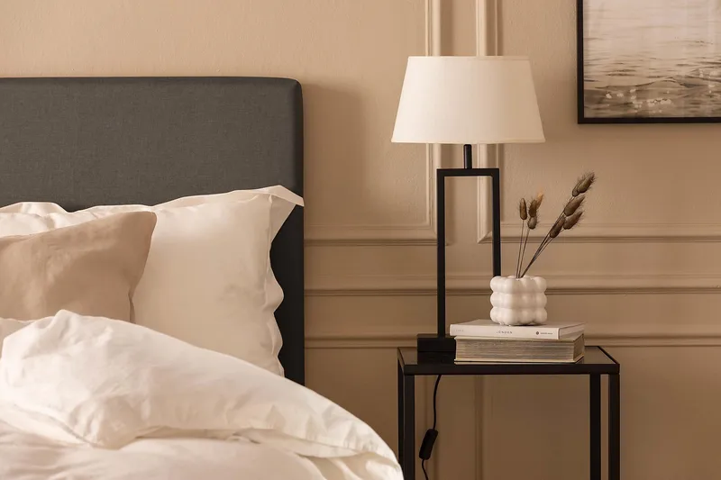 Scarlett Knappet gavl 120 - Mørkegrå - Møbler - Senger - Sengetilbehør & sengegavl - Sengegavl