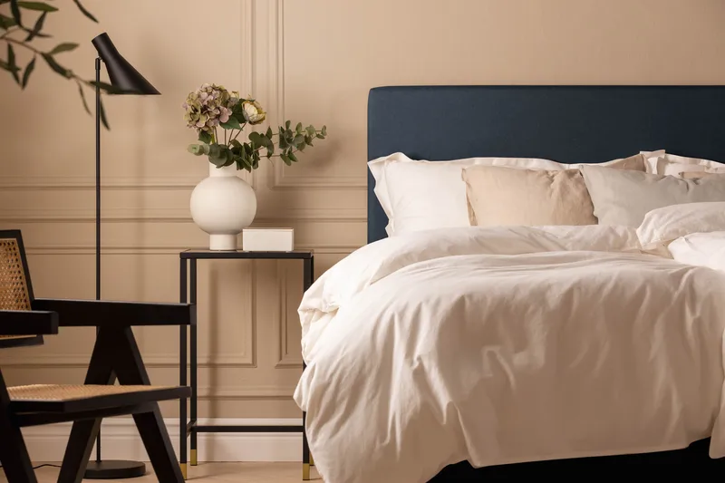 Scarlett Knappet gavl 140 - Blå - Møbler - Senger - Sengetilbehør & sengegavl - Sengegavl