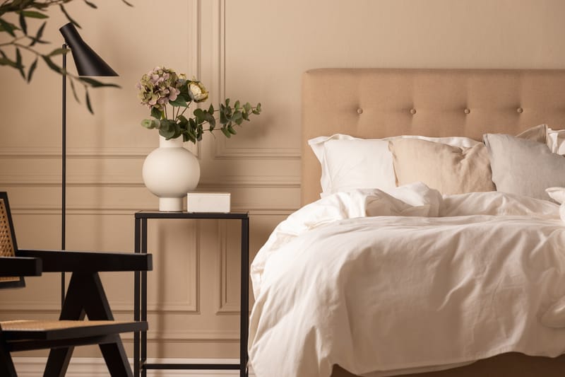 Scarlett Knappet gavl 180 - Beige - Møbler - Senger - Sengetilbehør & sengegavl - Sengegavl