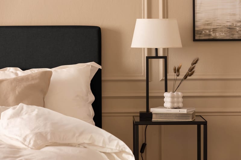 Scarlett Knappet gavl 90 - Svart - Møbler - Senger - Sengetilbehør & sengegavl - Sengegavl