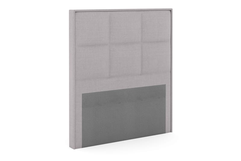 Select Rutet Sengegavl 120 cm - Lysegrå - Møbler - Senger - Sengetilbehør & sengegavl - Sengegavl