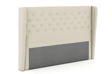 Select Sengegavl med Sider 210 cm - Beige - Møbler - Senger - Sengetilbehør & sengegavl - Sengegavl