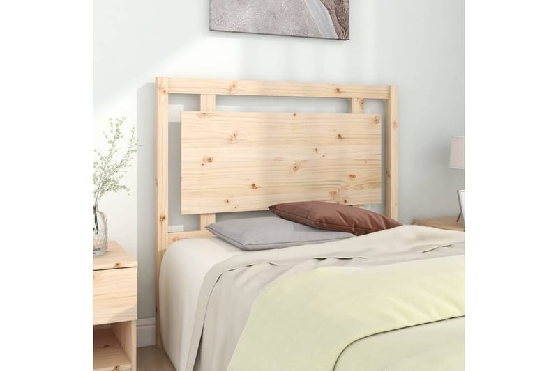 Sengegavl 105,5x4x100 cm heltre furu - Brun - Møbler - Senger - Sengetilbehør & sengegavl - Sengegavl