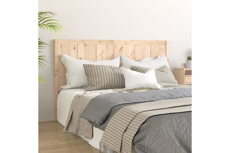 Sengegavl 125,5x4x100 cm heltre furu - Brun - Møbler - Senger - Sengetilbehør & sengegavl - Sengegavl