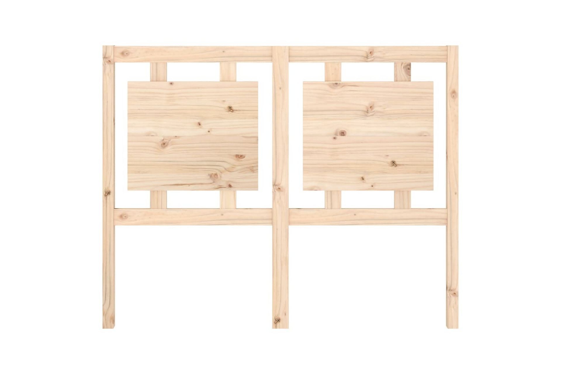 Sengegavl 125,5x4x100 cm heltre furu - Brun - Møbler - Senger - Sengetilbehør & sengegavl - Sengegavl