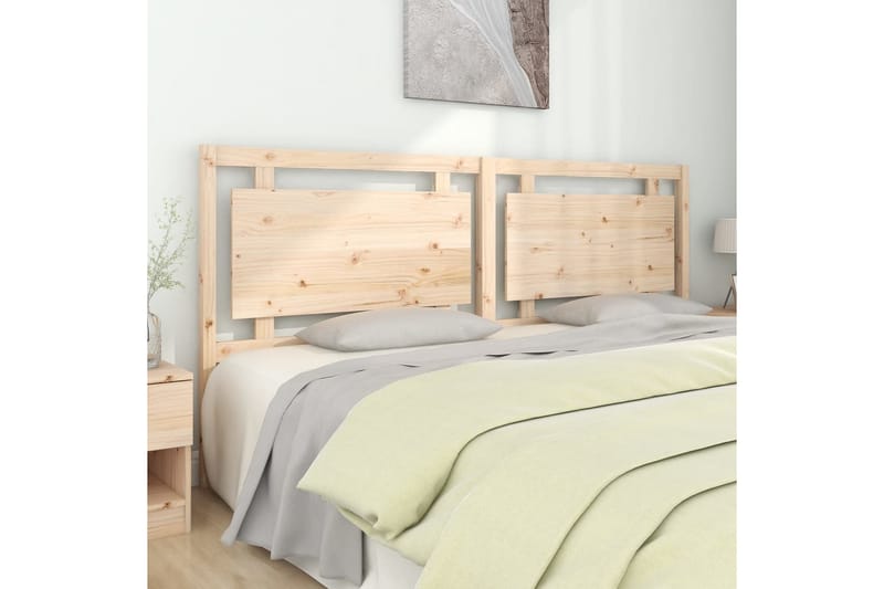 Sengegavl 205,5x4x100 cm heltre furu - Brun - Møbler - Senger - Sengetilbehør & sengegavl - Sengegavl