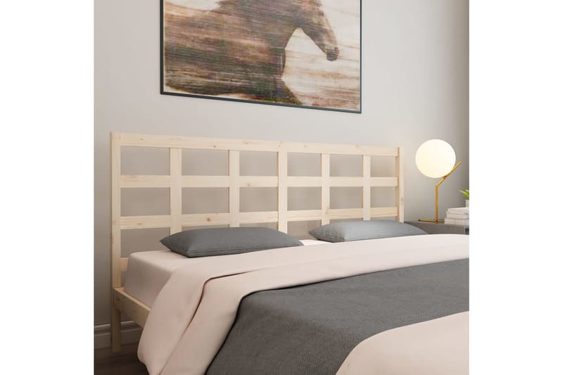 Sengegavl 205,5x4x100 cm heltre furu - Brun - Møbler - Senger - Sengetilbehør & sengegavl - Sengegavl