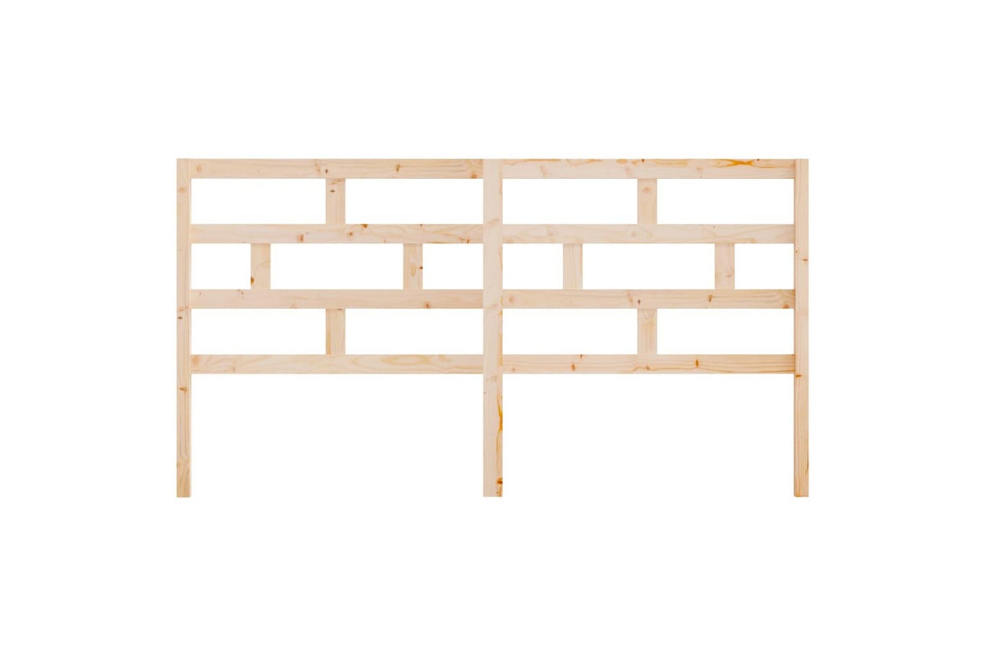 Sengegavl 206x4x100 cm heltre furu - Brun - Møbler - Senger - Sengetilbehør & sengegavl - Sengegavl