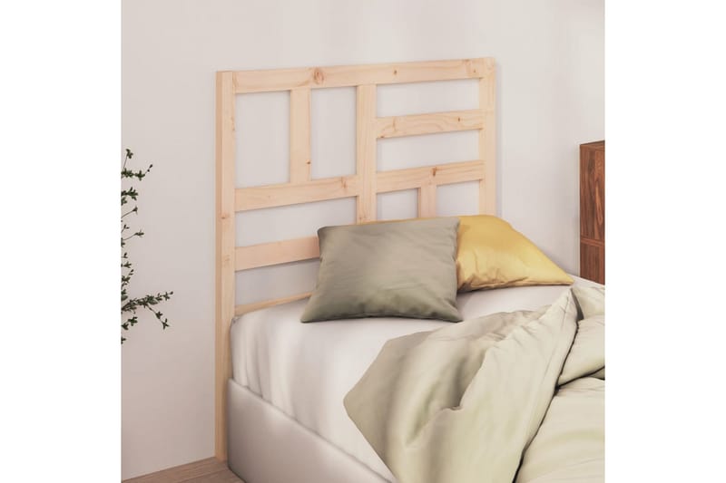 Sengegavl 81x4x104 cm heltre furu - Brun - Møbler - Senger - Sengetilbehør & sengegavl - Sengegavl
