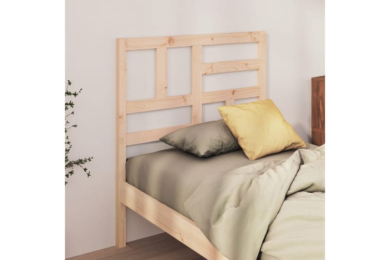Sengegavl 81x4x104 cm heltre furu - Brun - Møbler - Senger - Sengetilbehør & sengegavl - Sengegavl