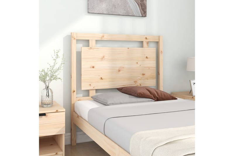 Sengegavl 95,5x4x100 cm heltre furu - Brun - Møbler - Senger - Sengetilbehør & sengegavl - Sengegavl