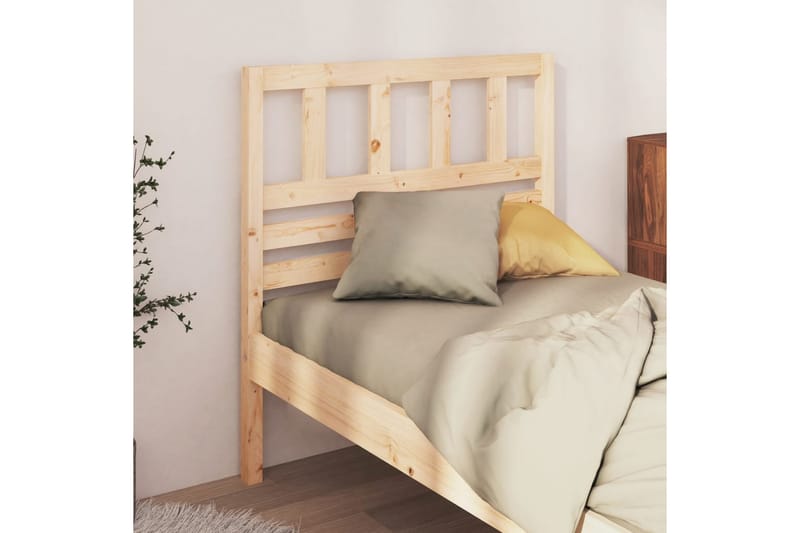 Sengegavl 96x4x100 cm heltre furu - Brun - Møbler - Senger - Sengetilbehør & sengegavl - Sengegavl