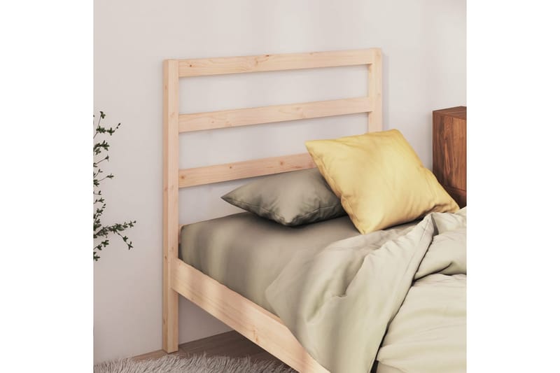 Sengegavl 96x4x100 cm heltre furu - Brun - Møbler - Senger - Sengetilbehør & sengegavl - Sengegavl
