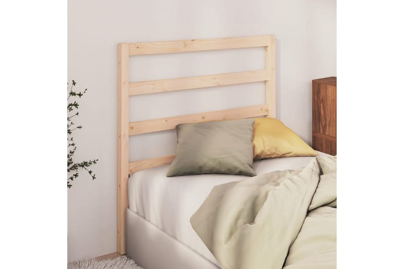 Sengegavl 96x4x100 cm heltre furu - Brun - Møbler - Senger - Sengetilbehør & sengegavl - Sengegavl