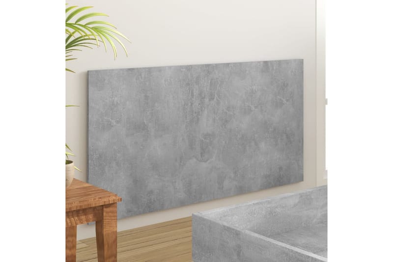 Sengegavl betonggrå 160x1,5x80 cm konstruert tre - Grå - Møbler - Senger - Sengetilbehør & sengegavl - Sengegavl