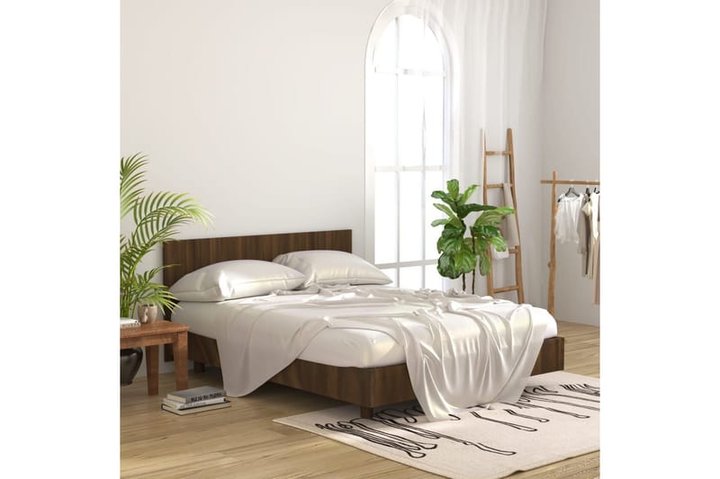Sengegavl brun eik 160x1,5x80 cm konstruert tre - Brun - Møbler - Senger - Sengetilbehør & sengegavl - Sengegavl