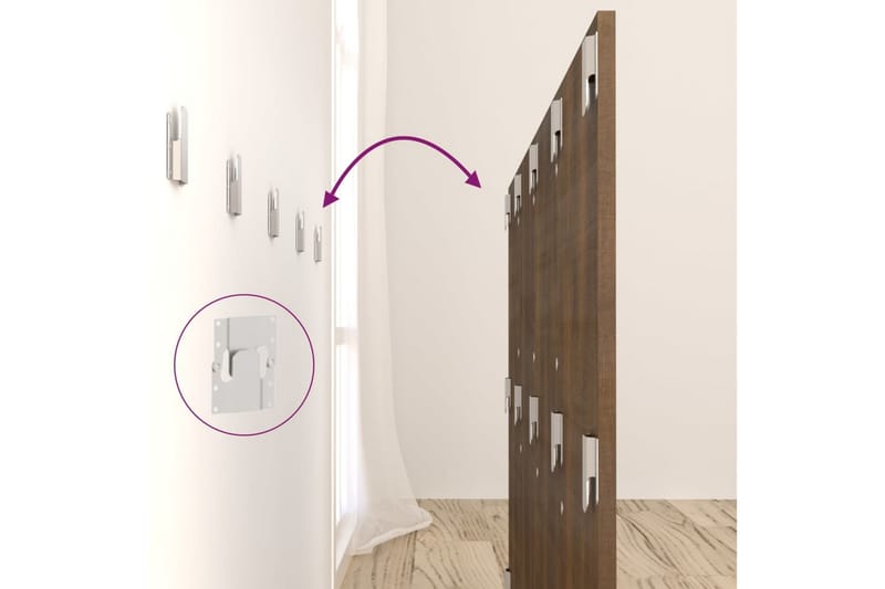 Sengegavl brun eik 160x1,5x80 cm konstruert tre - Brun - Møbler - Senger - Sengetilbehør & sengegavl - Sengegavl