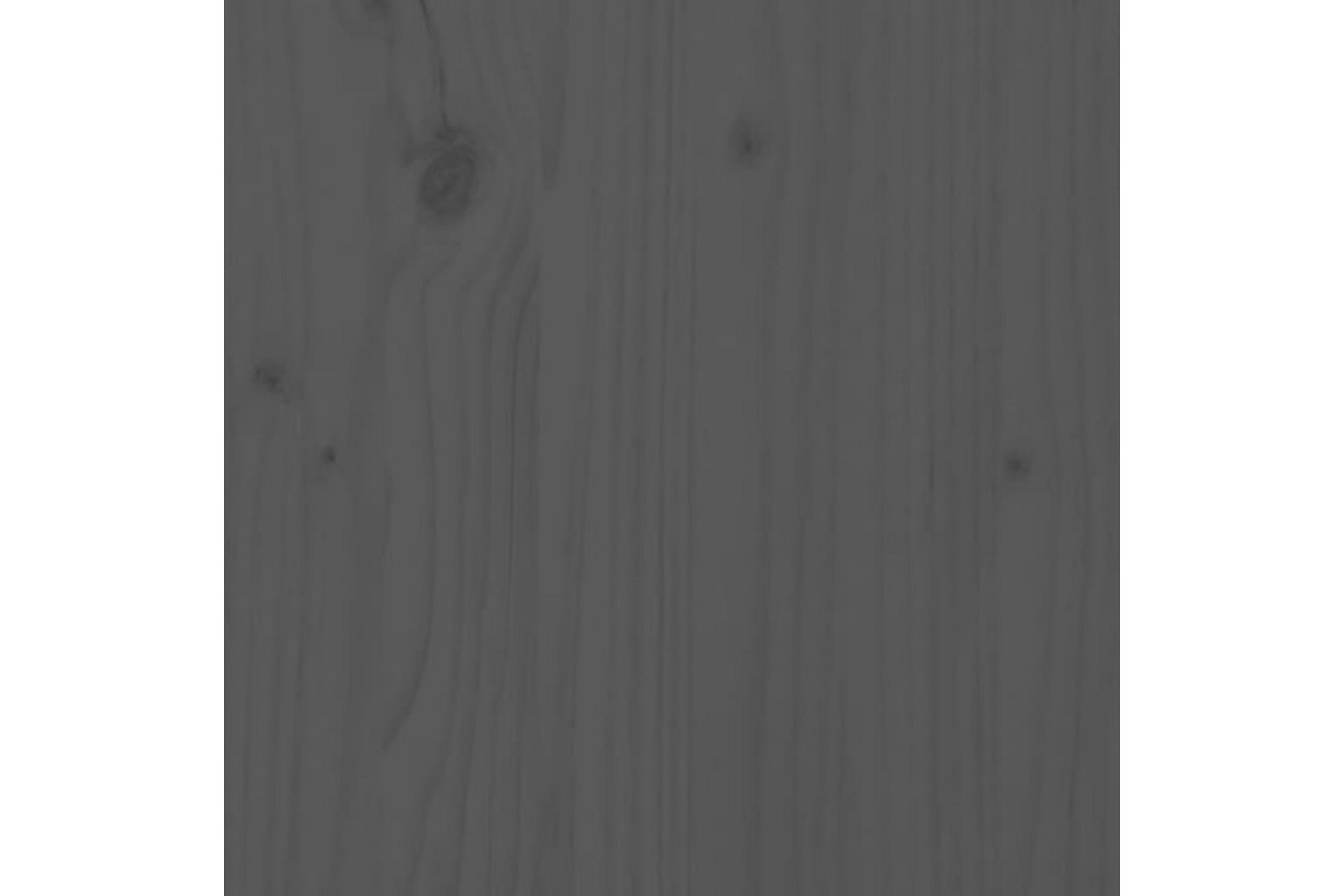 Sengegavl grå 106x4x100 cm heltre furu - Grå - Møbler - Senger - Sengetilbehør & sengegavl - Sengegavl