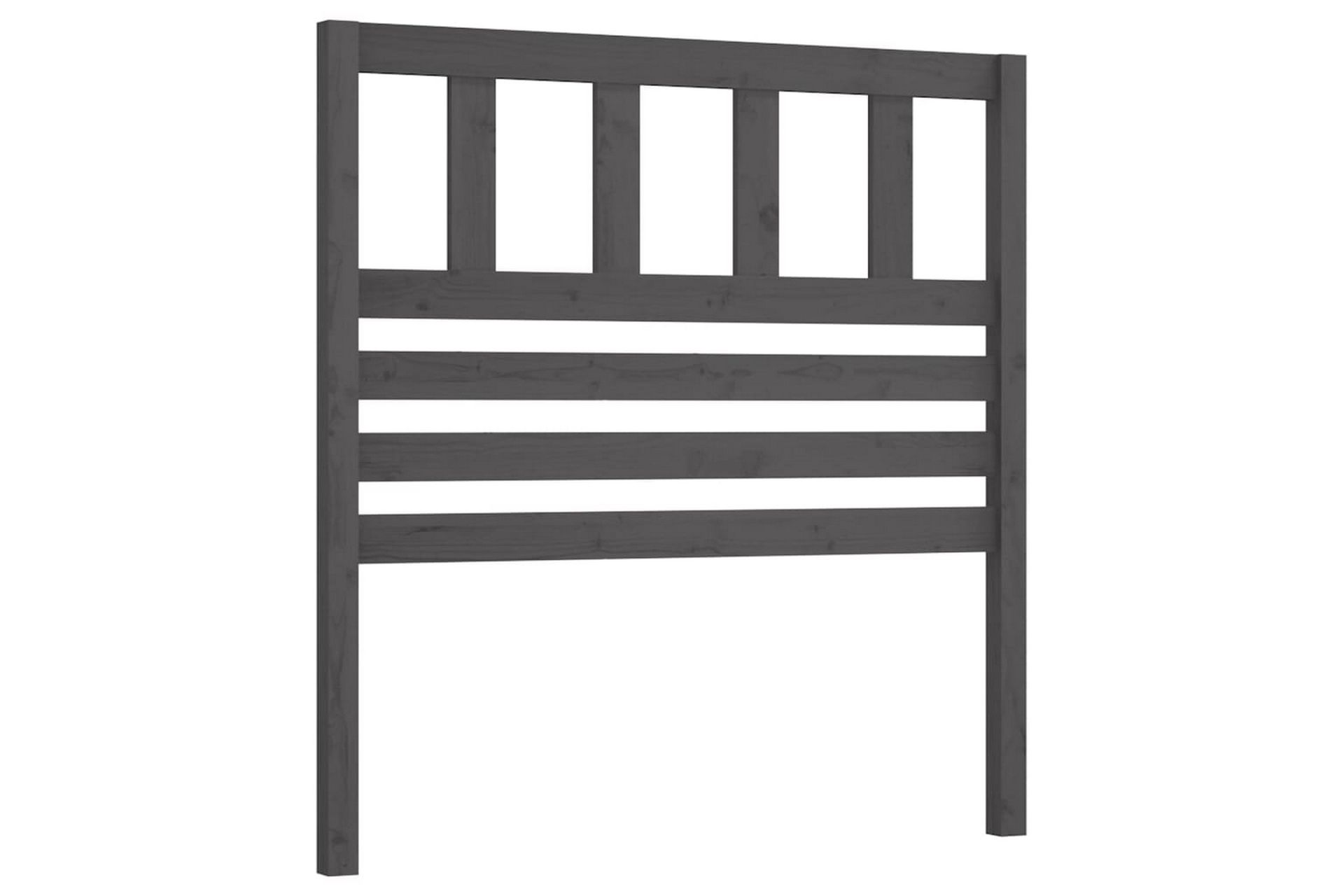 Sengegavl grå 106x4x100 cm heltre furu - Grå - Møbler - Senger - Sengetilbehør & sengegavl - Sengegavl