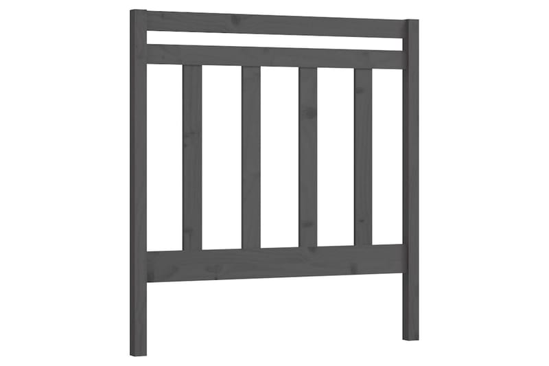Sengegavl grå 106x4x100 cm heltre furu - Grå - Møbler - Senger - Sengetilbehør & sengegavl - Sengegavl
