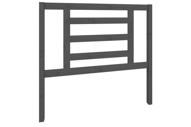 Sengegavl grå 106x4x100 cm heltre furu - Grå - Møbler - Senger - Sengetilbehør & sengegavl - Sengegavl