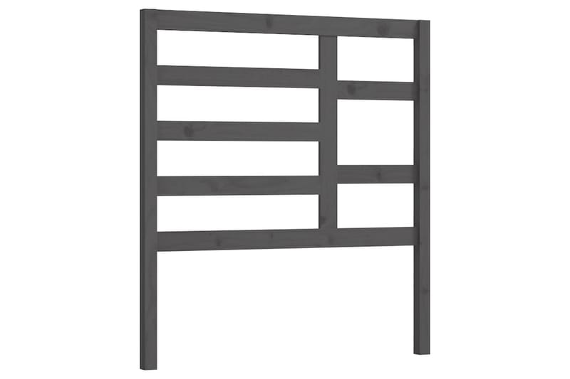 Sengegavl grå 106x4x104 cm heltre furu - Grå - Møbler - Senger - Sengetilbehør & sengegavl - Sengegavl