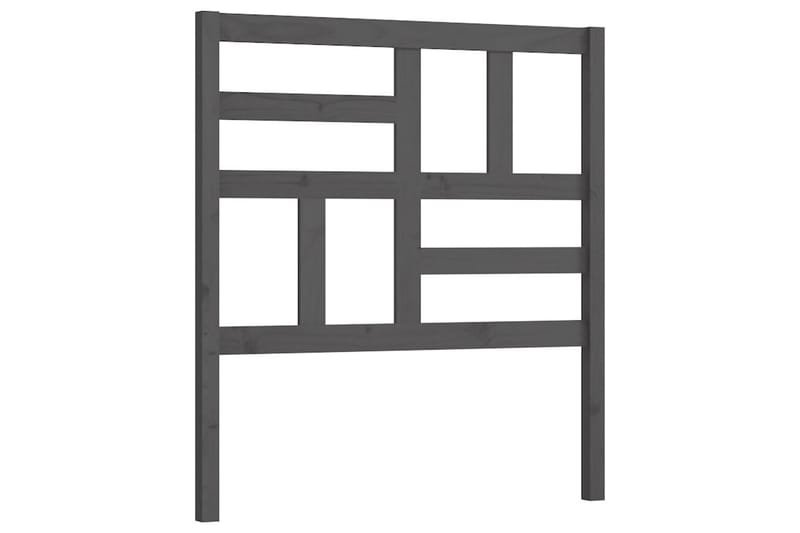 Sengegavl grå 106x4x104 cm heltre furu - Grå - Møbler - Senger - Sengetilbehør & sengegavl - Sengegavl