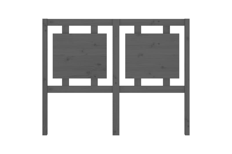 Sengegavl grå 125,5x4x100 cm heltre furu - Grå - Møbler - Senger - Sengetilbehør & sengegavl - Sengegavl