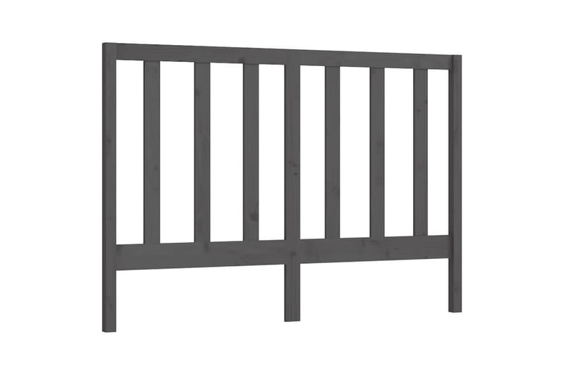 Sengegavl grå 141x4x100 cm heltre furu - Grå - Møbler - Senger - Sengetilbehør & sengegavl - Sengegavl