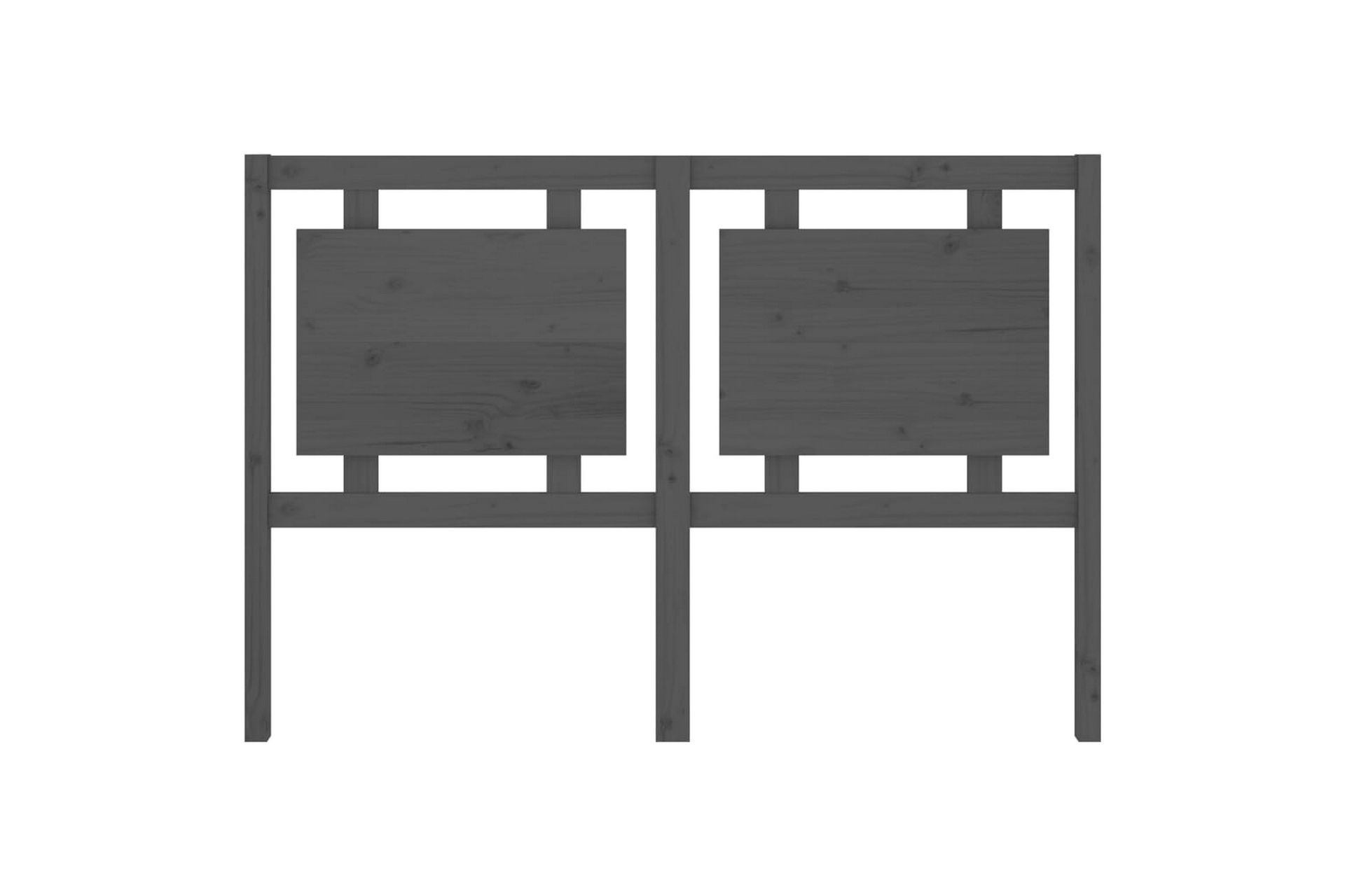 Sengegavl grå 145,5x4x100 cm heltre furu - Grå - Møbler - Senger - Sengetilbehør & sengegavl - Sengegavl