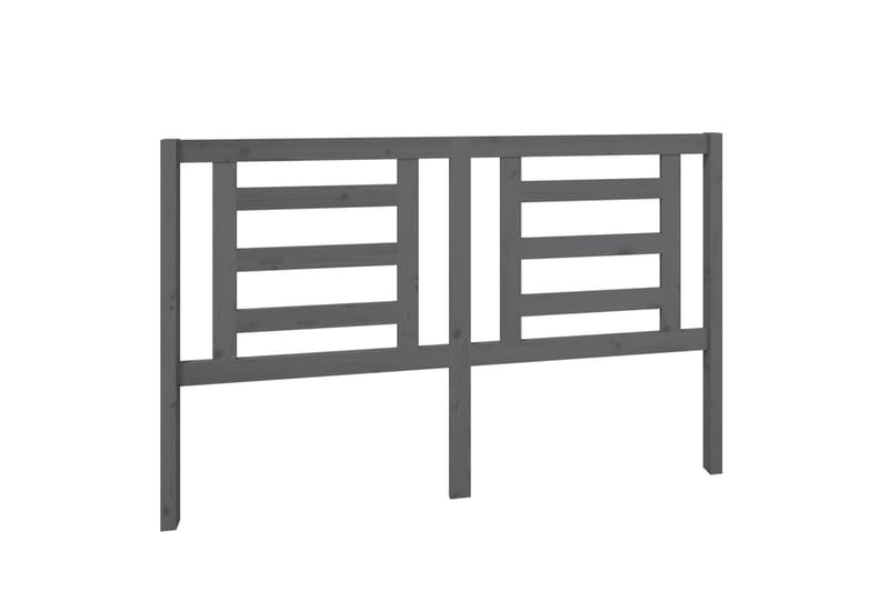 Sengegavl grå 156x4x100 cm heltre furu - Grå - Møbler - Senger - Sengetilbehør & sengegavl - Sengegavl