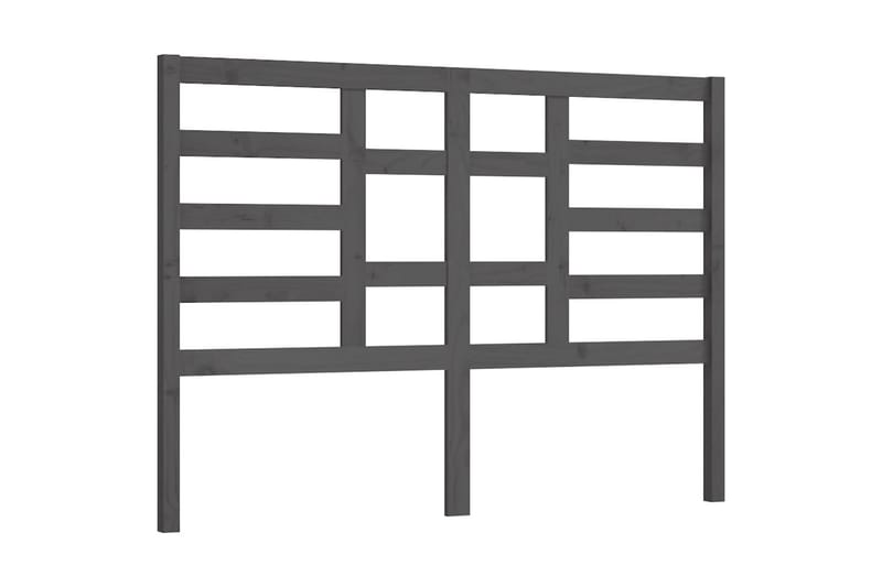 Sengegavl grå 156x4x104 cm heltre furu - Grå - Møbler - Senger - Sengetilbehør & sengegavl - Sengegavl