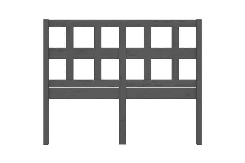 Sengegavl grå 205,5x4x100 cm heltre furu - Grå - Møbler - Senger - Sengetilbehør & sengegavl - Sengegavl