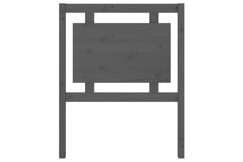 Sengegavl grå 80,5x4x100 cm heltre furu - Grå - Møbler - Senger - Sengetilbehør & sengegavl - Sengegavl