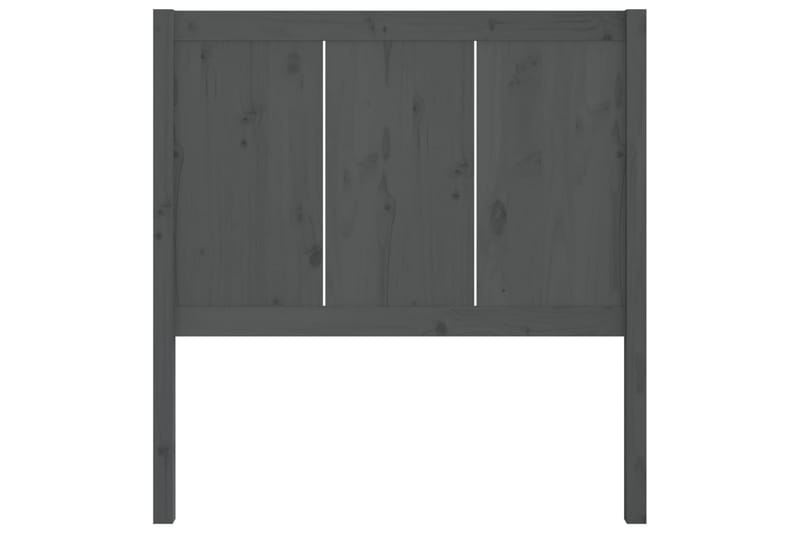 Sengegavl grå 80,5x4x100 cm heltre furu - Grå - Møbler - Senger - Sengetilbehør & sengegavl - Sengegavl