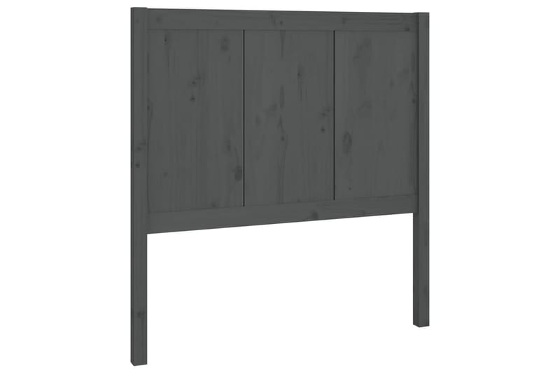 Sengegavl grå 80,5x4x100 cm heltre furu - Grå - Møbler - Senger - Sengetilbehør & sengegavl - Sengegavl