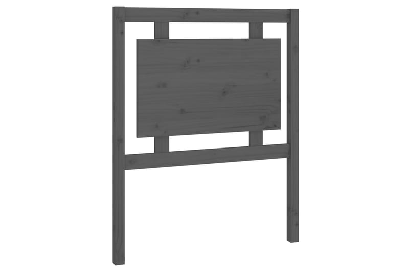 Sengegavl grå 80,5x4x100 cm heltre furu - Grå - Møbler - Senger - Sengetilbehør & sengegavl - Sengegavl