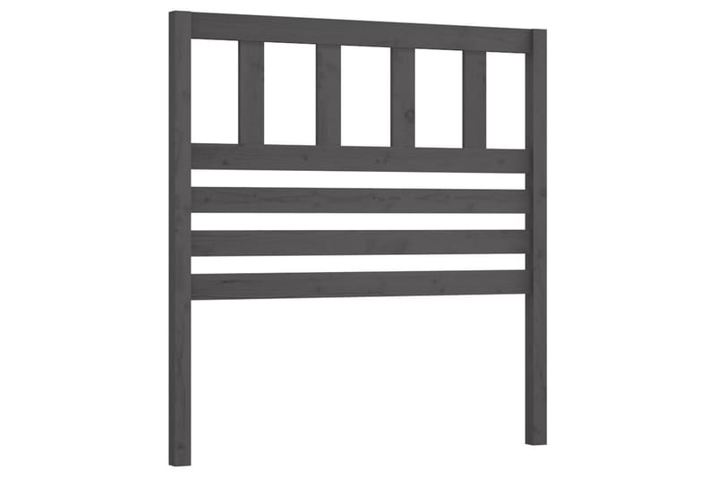 Sengegavl grå 81x4x100 cm heltre furu - Grå - Møbler - Senger - Sengetilbehør & sengegavl - Sengegavl