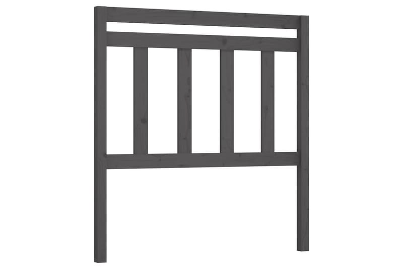 Sengegavl grå 81x4x100 cm heltre furu - Grå - Møbler - Senger - Sengetilbehør & sengegavl - Sengegavl