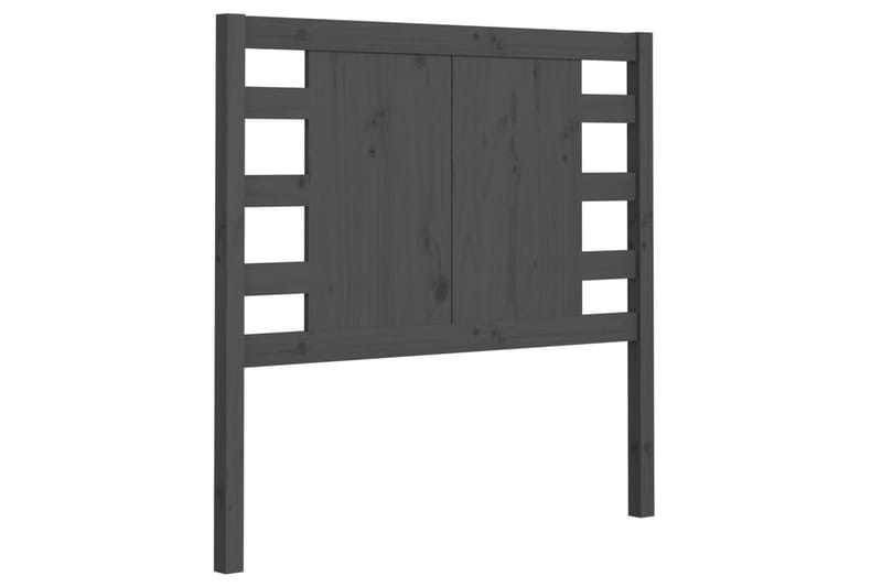 Sengegavl grå 81x4x100 cm heltre furu - Grå - Møbler - Senger - Sengetilbehør & sengegavl - Sengegavl