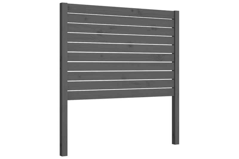 Sengegavl grå 81x4x100 cm heltre furu - Grå - Møbler - Senger - Sengetilbehør & sengegavl - Sengegavl