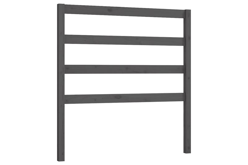 Sengegavl grå 81x4x100 cm heltre furu - Grå - Møbler - Senger - Sengetilbehør & sengegavl - Sengegavl