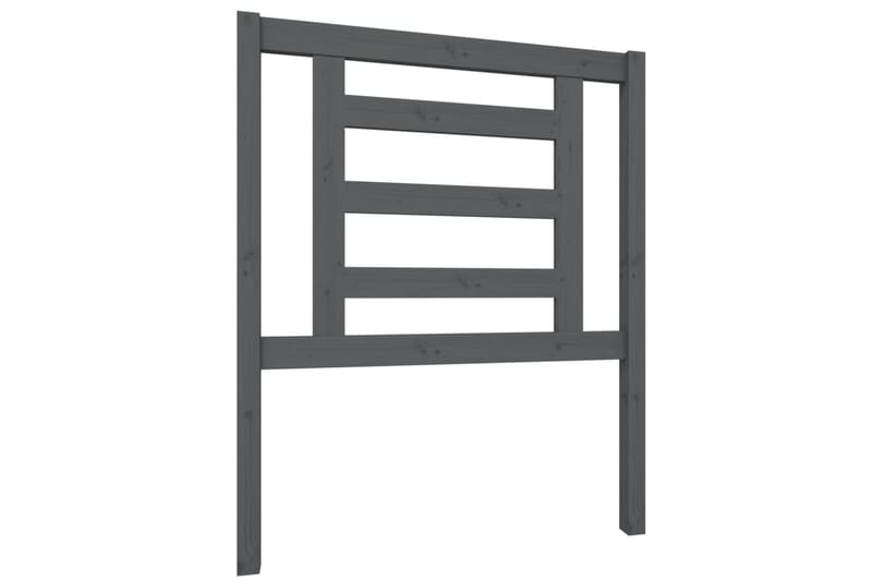 Sengegavl grå 81x4x100 cm heltre furu - Grå - Møbler - Senger - Sengetilbehør & sengegavl - Sengegavl