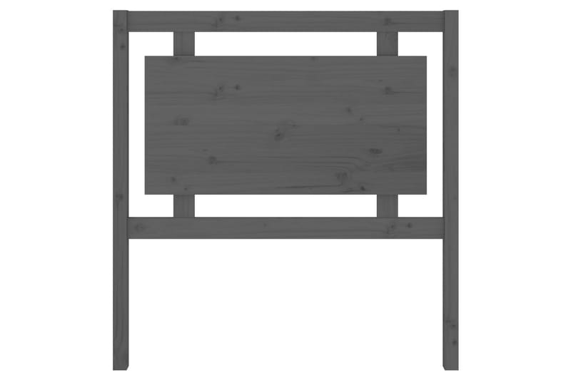Sengegavl grå 95,5x4x100 cm heltre furu - Grå - Møbler - Senger - Sengetilbehør & sengegavl - Sengegavl