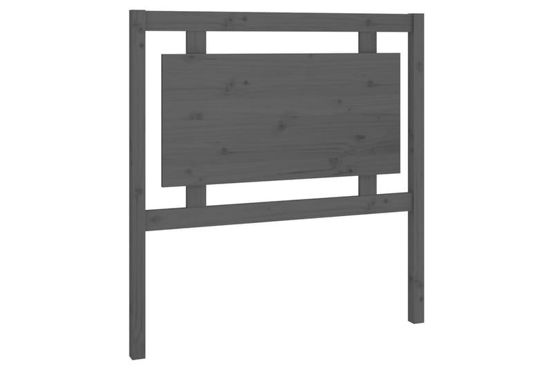 Sengegavl grå 95,5x4x100 cm heltre furu - Grå - Møbler - Senger - Sengetilbehør & sengegavl - Sengegavl