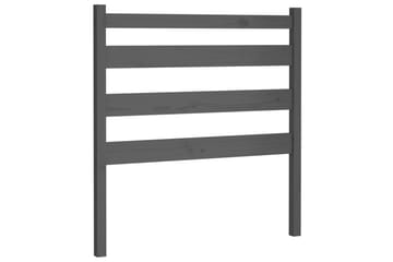 Sengegavl grå 96x4x100 cm heltre furu - Grå - Møbler - Senger - Sengetilbehør & sengegavl - Sengegavl