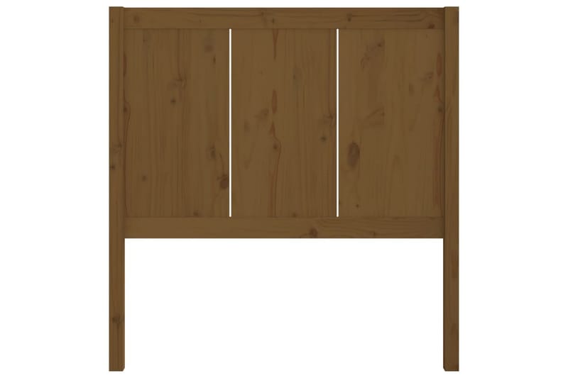 Sengegavl honningbrun 105,5x4x100 cm heltre furu - Brun - Møbler - Senger - Sengetilbehør & sengegavl - Sengegavl