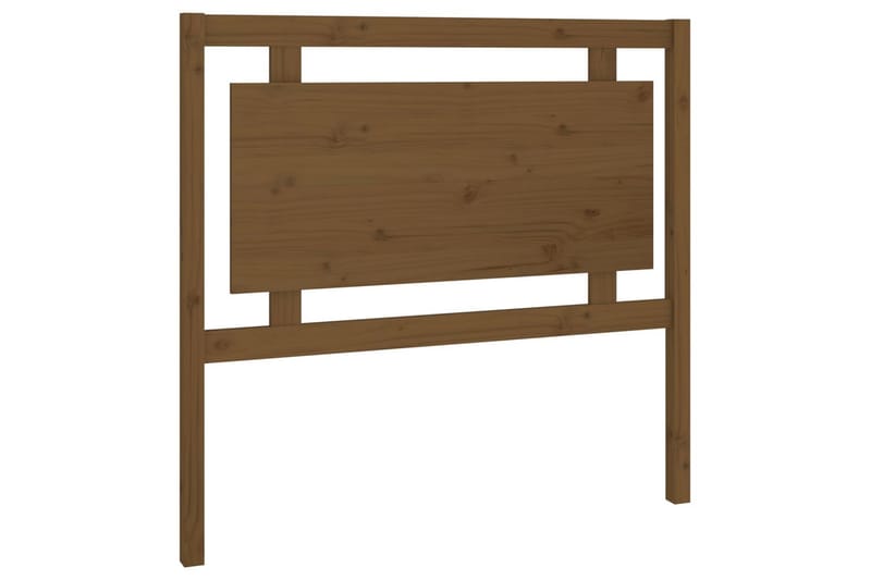 Sengegavl honningbrun 105,5x4x100 cm heltre furu - Brun - Møbler - Senger - Sengetilbehør & sengegavl - Sengegavl